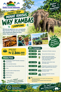 Paket Trip 1 Hari Way Kambas Lampung
